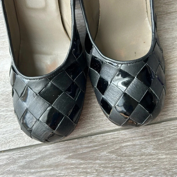 Fancaltti Handmade Weave Leather Full Leather Pumps - Picture 3 of 13